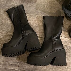 UNIF | Shoes | Unif Smoke Boot Size 75 | Poshmark